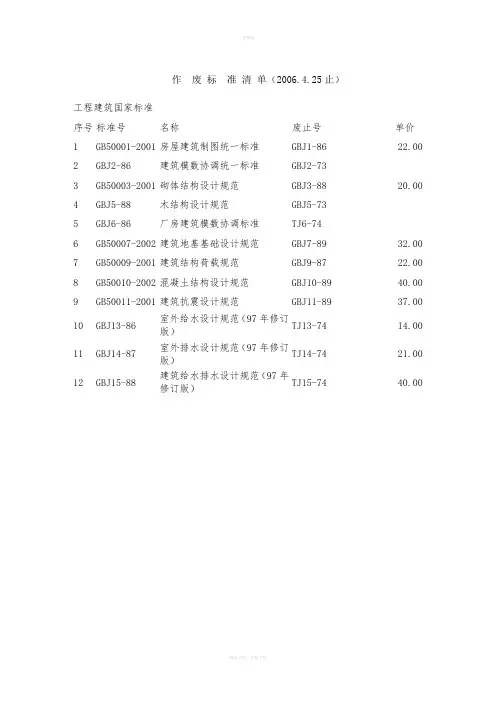 作废规范标准