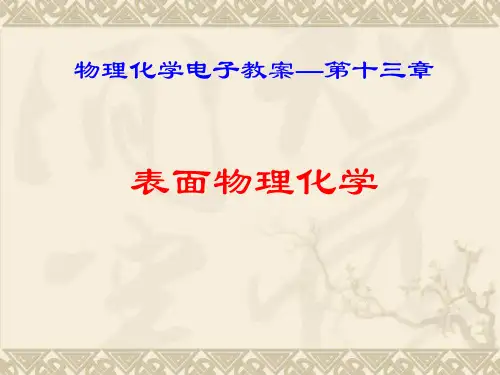 傅献彩第五版物理化学ppt课件第13章表面物理化学