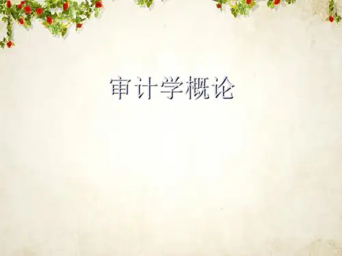 注册会计师审计概述(ppt 33页)