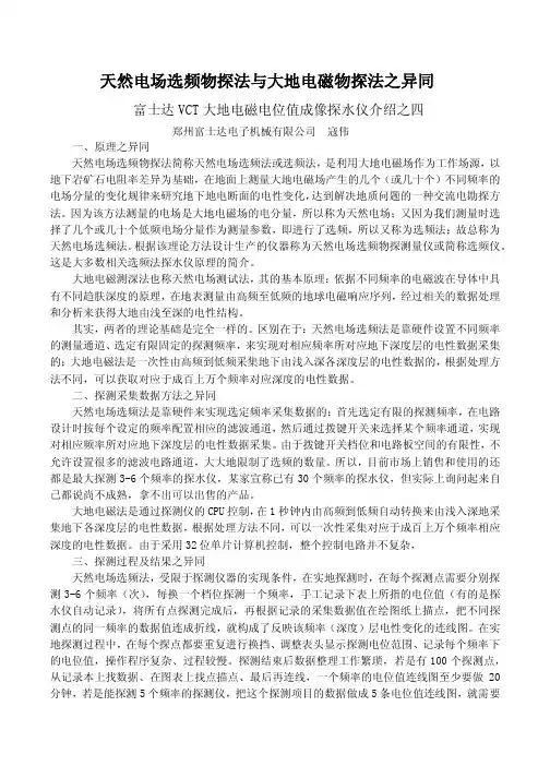 天然电场选频物探法与大地电磁法异同(四)j