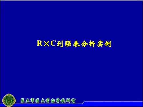 实验4——列联表分析(R×C)