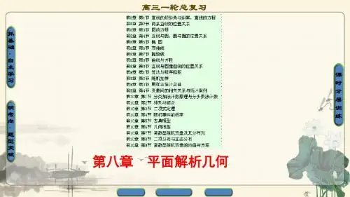 【22份】2018版高考人教A版数学(理)一轮复习课件(8-10章)