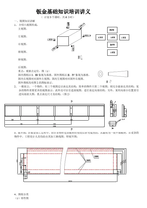 钣金基础知识培训讲义..