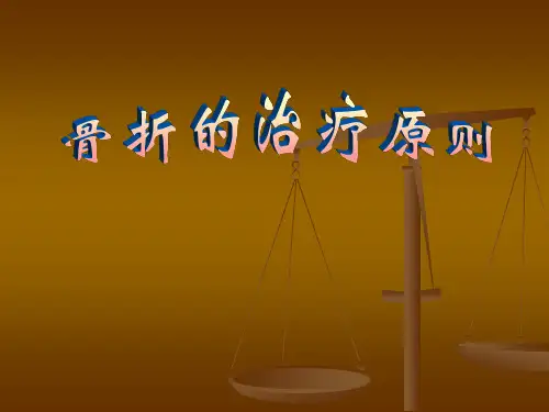 骨折的治疗原则PPT课件