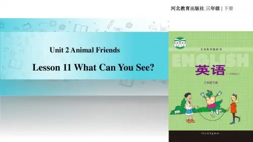 三年级下册英语课件-Unit 2 Lesson 11 What Can You See∣冀教版 一起