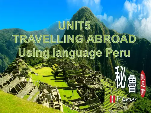 人教英语选修7unit5using language (共22张ppt)