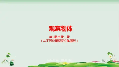 四年级下册数学精品课件：第4单元观察物体时看一看(北师大版)21