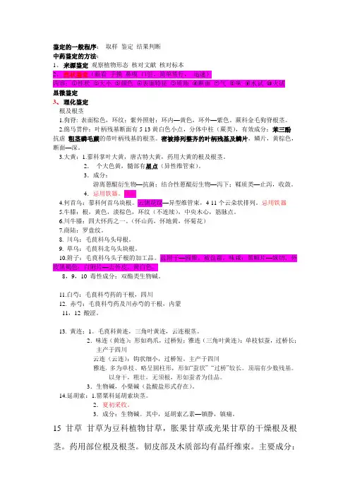 中药鉴定学
