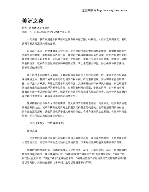 美洲之夜