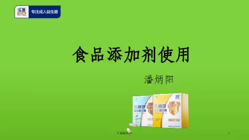 食品添加剂使用培训完整PPT课件