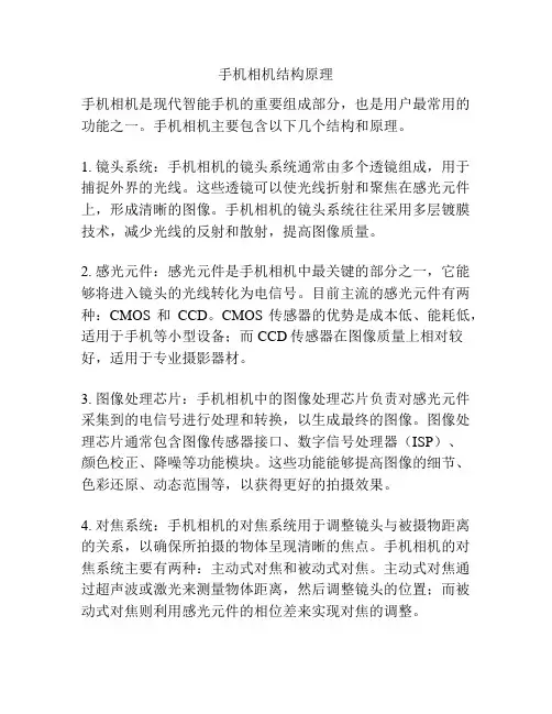 手机相机结构原理