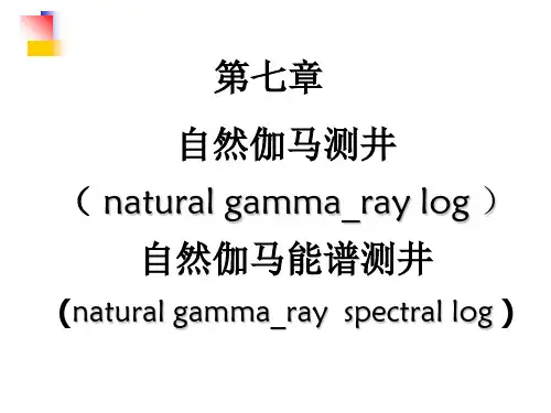 第七章自然伽马测井