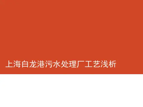上海白龙港污水处理厂工艺浅析