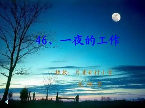 13《一夜的工作》PPT课件8