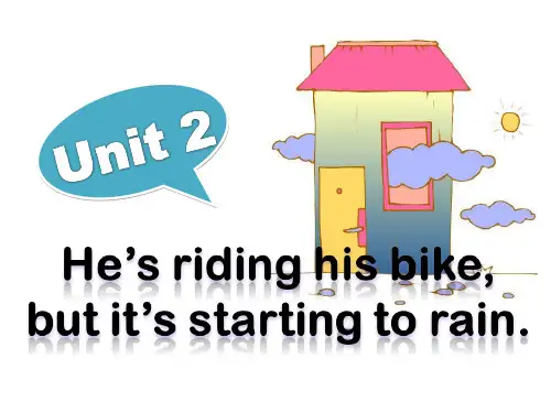 六年级英语下册Module5Unit2《He’sridinghisbike,but