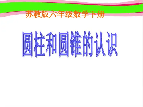 《圆柱和圆锥的认识》PPT课件  省一等奖课件