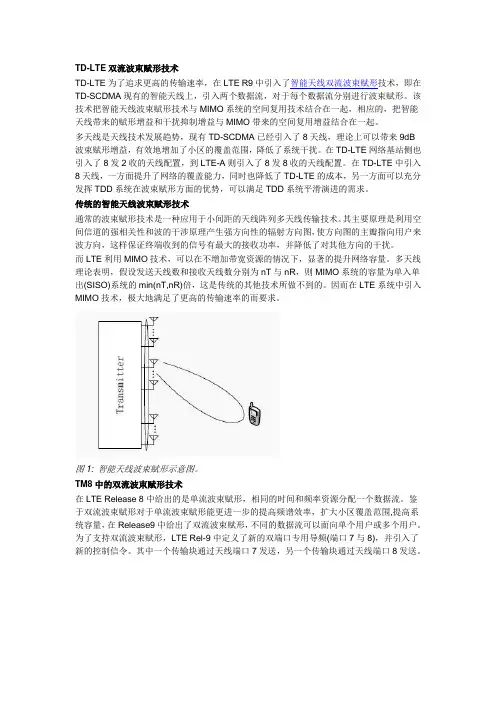 TD-LTE双流波束赋形技术