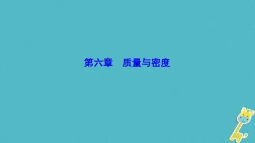 中考物理第六章质量与密度复习课件