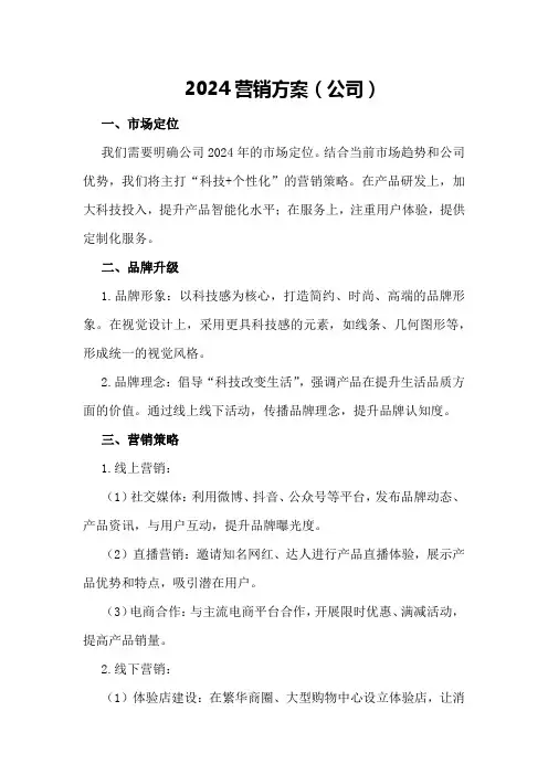 2024营销方案