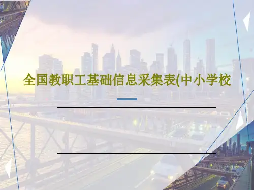 全国教职工基础信息采集表(中小学校共16页文档