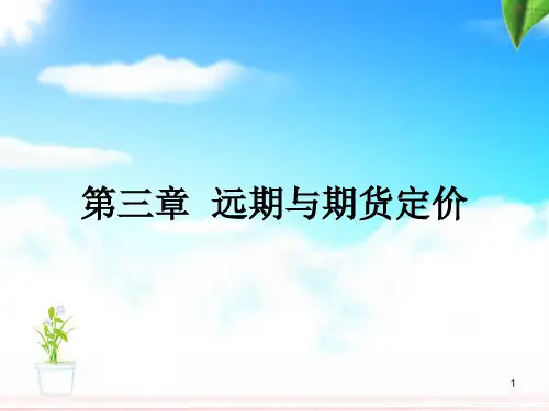 第三章-远期和期货定价