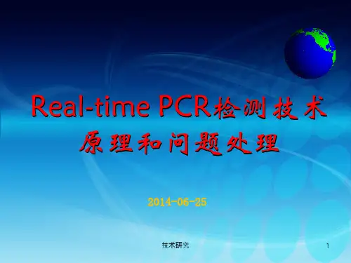 Realtime PCR检测原理和问题处理(技术材料)