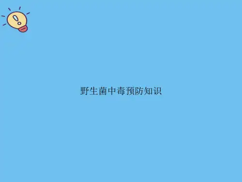 野生菌中毒预防知识.优质PPT文档