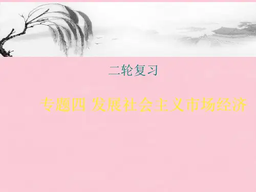 高考政治 专题复习 社会主义市场经济课件 新人教版