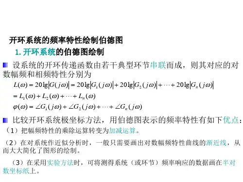 开环系统的频率特性绘制伯德图