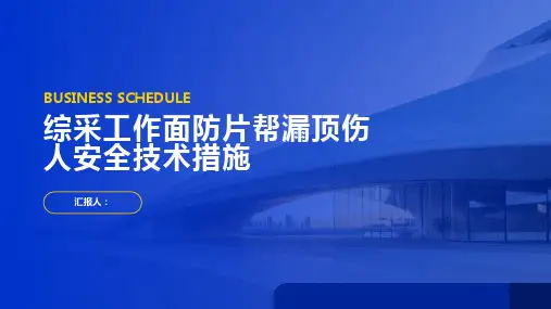 综采工作面防片帮漏顶伤人安全技术措施