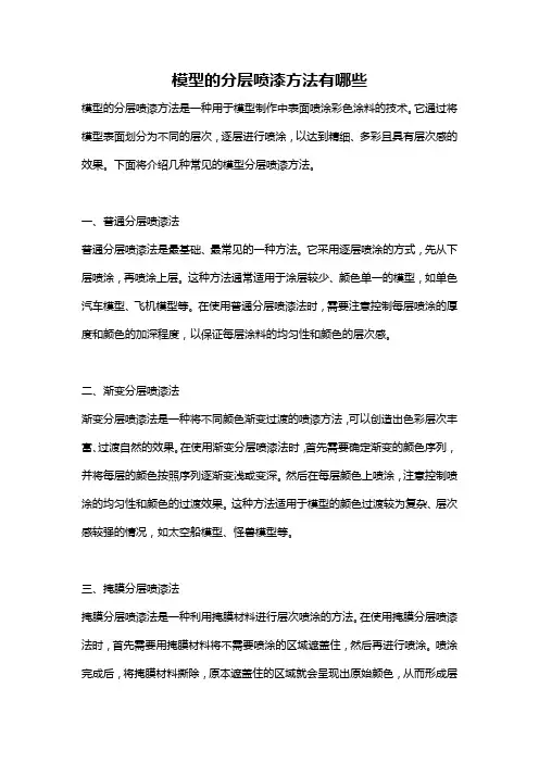模型的分层喷漆方法有哪些