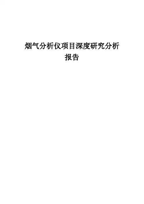 2024年烟气分析仪项目深度研究分析报告