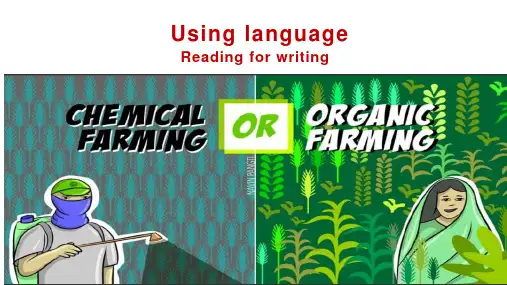 高中英语选择性必修一Unit5Working the land Using language