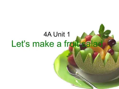 4AUnit2复习课课件