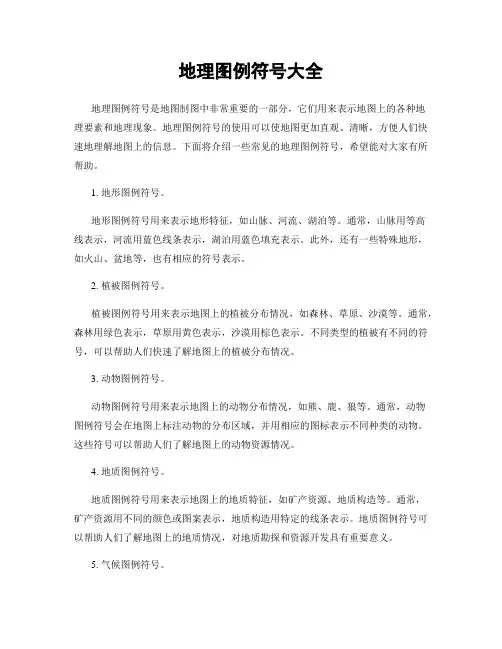 地理图例符号大全