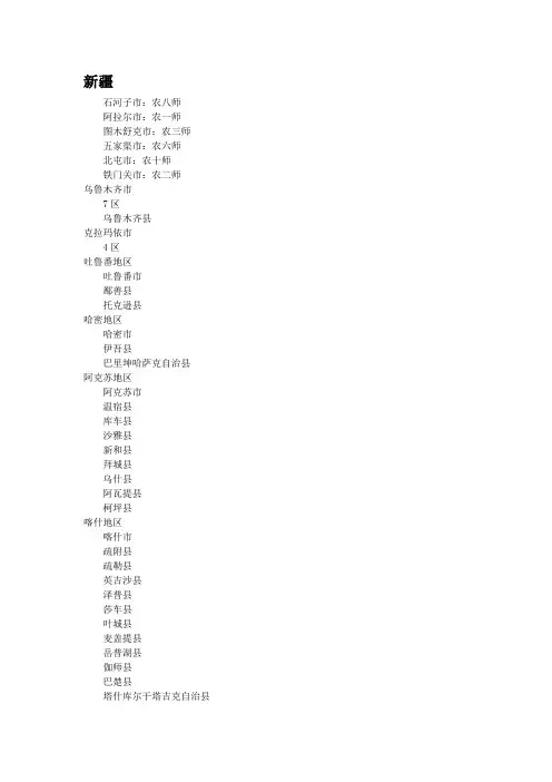 中国行政区划