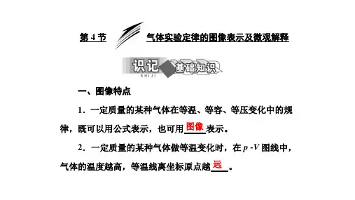 第二章  第4节  气体实验定律的图像表示及微观解释