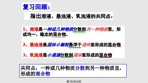 物质的分散系正式PPT课件