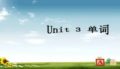 人教版2017高中(必修二)英语unit3_computers--单词ppt课件