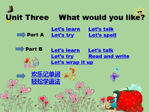 人教版英语五年级上册Unit3-课件