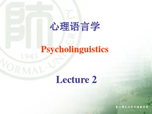 心理语言学-PPT课件