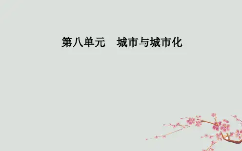 高考地理一轮复习  第八单元 城市与城市化 第1讲 城市内部空间结构和不同等级城市的服务功能
