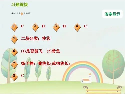 2019秋初中理化生2.4.4 利用检索表来辨认生物