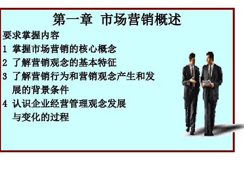 现代推销理论  营销学第1-5章PPT课件