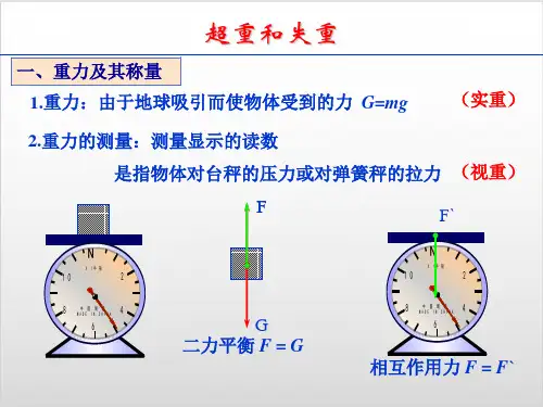 人教高一物理 必修 第一册 第四章：4.6超重失重PPT精美版