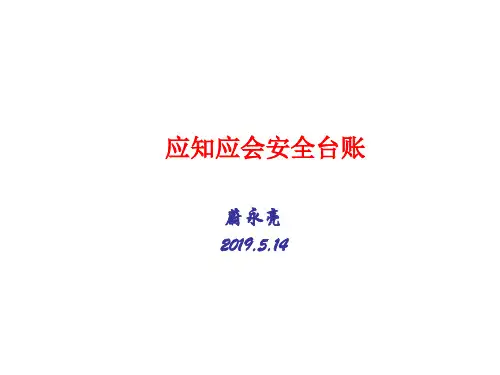 应知应会安全台账
