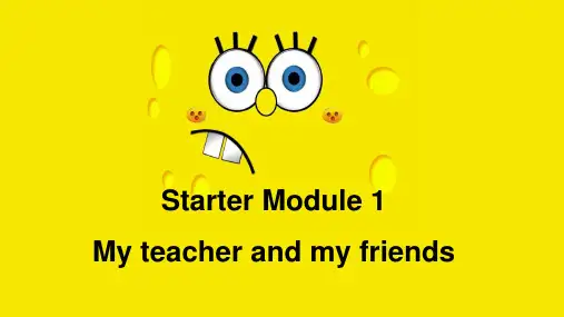 新外研版七年级英语上 Starter Module 