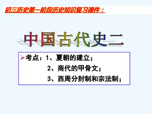 九年级历史中国古代史复习课件二