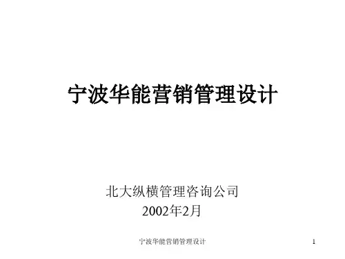 宁波华能营销管理设计