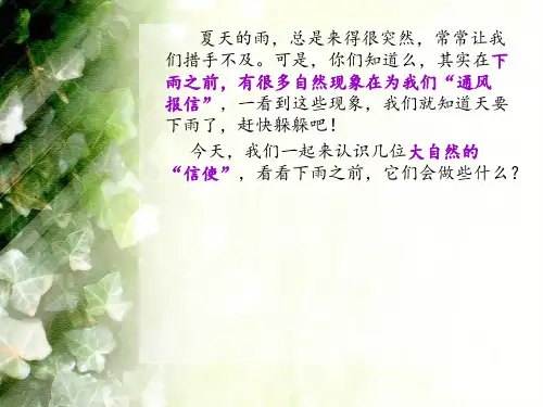 要下雨了看图说话写话